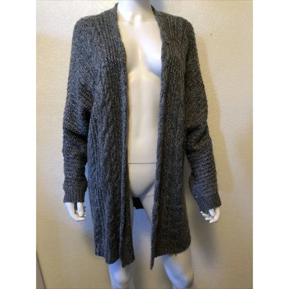 Pink Republic Sweaters Pink Republic Womens Gray Long Sleeve